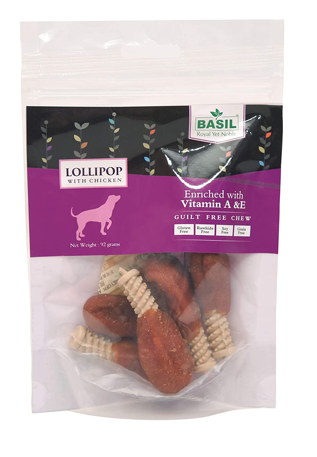 Basil Gluten Free Lollipops with Chicken Treats